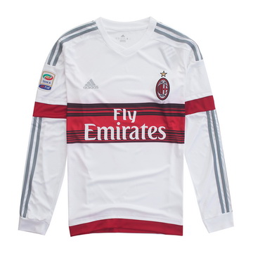 Mode Maillot Ac Milan Manche Longue Exterieur 2015 2016