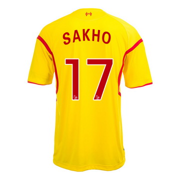 Nouvelles Maillot Liverpool Sakho Exterieur 2014 2015