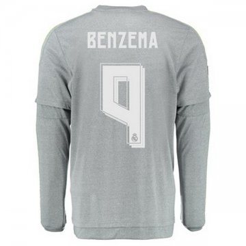 Prix Maillot Real Madrid Manche Longue Benzema Exterieur 2015 2016