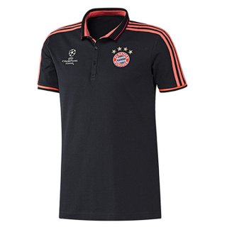 Vente Nouveau Maillot Bayern Munich Champion Polo Noir 2016