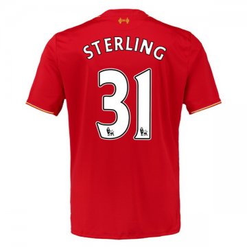 Vente Nouveau Maillot Liverpool Sterling Domicile 2015 2016