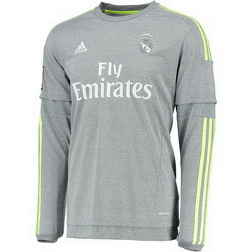 Vente Privee Maillot Real Madrid Manche Longue Exterieur 2015 2016