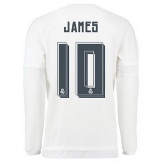 Maillot Real Madrid Manche Longue James Domicile 2015 2016