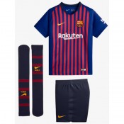 2018 2019 Ensemble Foot Barcelone Enfant Maillot Short Chaussettes Domicile