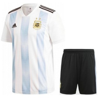 2018 2019 Ensemble Foot Enfant Argentine Maillot Short Coupe Du Monde Domicile