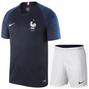 2018 2019 Ensemble Foot Enfant Equipe de France Maillot Short Coupe Du Monde Domicile