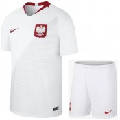 2018 2019 Ensemble Foot Enfant Pologne Maillot Short Coupe Du Monde Domicile