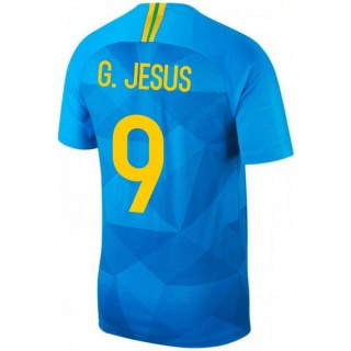 2018 2019 Homme Maillot Bresil GABRIEL JESUS Extérieur Coupe du Monde