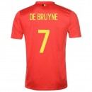 2018 2019 Homme Maillot Equipe de Belgique DE BRUYNE Coupe du Monde Domicile