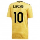 2018 2019 Homme Maillot Equipe de Belgique HAZARD Coupe du Monde Extérieur