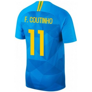 2018 2019 Homme Maillot Equipe de Bresil COUTINHO Extérieur Coupe du Monde