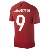 2018 2019 Homme Maillot Equipe de Pologne LEWANDOWSKI Extérieur Coupe du Monde