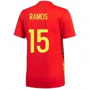 2018 2019 Homme Maillot Espagne SERGIO RAMOS Domicile Coupe du Monde