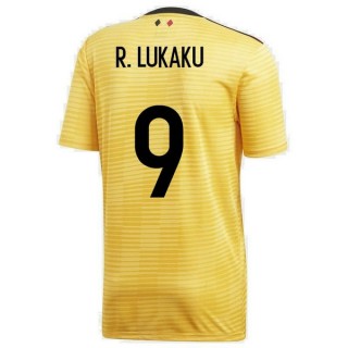 2018 2019 Homme Maillot de Foot Belgique LUKAKU Coupe du Monde Extérieur