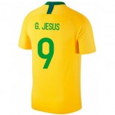 2018 2019 Homme Maillot de Foot Bresil GABRIEL JESUS Domicile Coupe du Monde