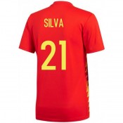 2018 2019 Maillot Espagne SILVA Enfant Coupe Du Monde Domicile