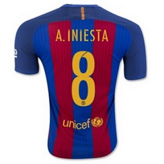 Maillot Barcelone A.Iniesta Domicile 2016 2017