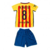 Maillot Barcelone Enfant A.Iniesta Exterieur 2015 2016