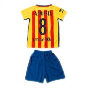 Maillot Barcelone Enfant A.Iniesta Exterieur 2015 2016