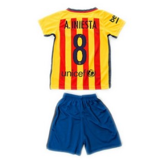 Maillot Barcelone Enfant A.Iniesta Exterieur 2015 2016