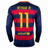 Maillot Barcelone Manche Longue Neymar.Jr Domicile 2015 2016