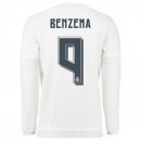 Maillot Real Madrid Manche Longue Benzema Domicile 2015 2016